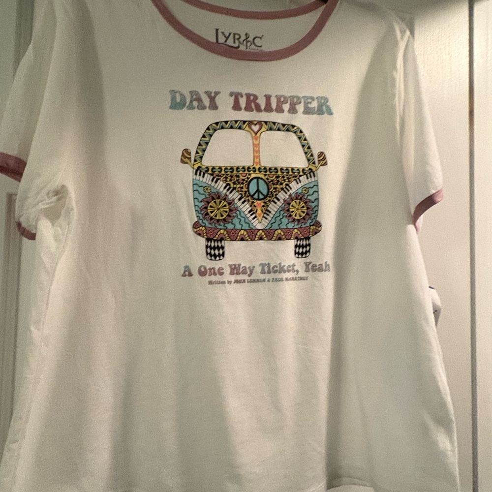 Beatles Day Tripper Graphic Tee - White